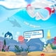 thumbnail image 2 of Kids Swim Mask 180° Snorkel Diving Mask, Anti-Fog Child Swim Goggles with Nose Cover No-Leak Swimming Goggles Anti-Shattered Lens for Youth 4-15, 2 of 5