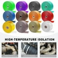 thumbnail image 3 of Exhaust Wrap | 2 Rolls Titanium Exhaust Heat Wrap | Header Wrap | Heat Shield Tape with 20 PCS 11.8 Inch Stainless Steel Ties for Motorcycle Car Truck (Titanium, 2 Rolls), 3 of 8