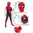 thumbnail image 3 of Miles Morales-disfraz de Spiderman para niños, traje de Peter Parker Zentai de superhéroe, de LICRA, 3 of 3