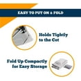 thumbnail image 6 of Alpcour Camping Cot Mattress Pad - 75x28" Corduroy Topper with Pillow & Carry Case - Grey, 6 of 9