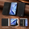 thumbnail image 5 of Case for Google Pixel 9 Pro XL/Pixel 10 Pro XL 6.8-inch Wallet,Magnetic Closure,Card Slots,Cash Slot Flip Folio Protective Phone Case,Black, 5 of 9