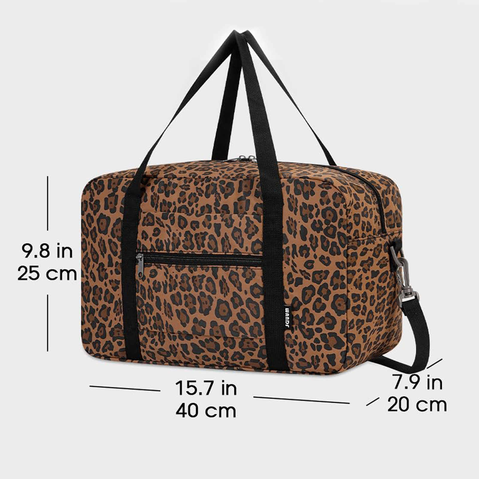 Narwey Leopard Print Weekender Bag, Brown photo 8