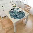 thumbnail image 2 of BANET Linen Cotton Table Runner Dresser Scarves, Flower Rectangle Tablecloths for Dining Wedding , Indian Ethnic White, 2 of 7