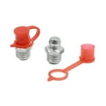 thumbnail image 3 of M8 Silver Tone Thread Straight Grease Nipple Fittings w/ Red Dust Cap for Car 20 Set, 3 of 6