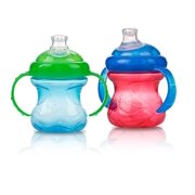 Baby Feeding - Nuby 8oz Padk-of-2 No-Spill Cup w/Super Spout (1 Only) Vary Color