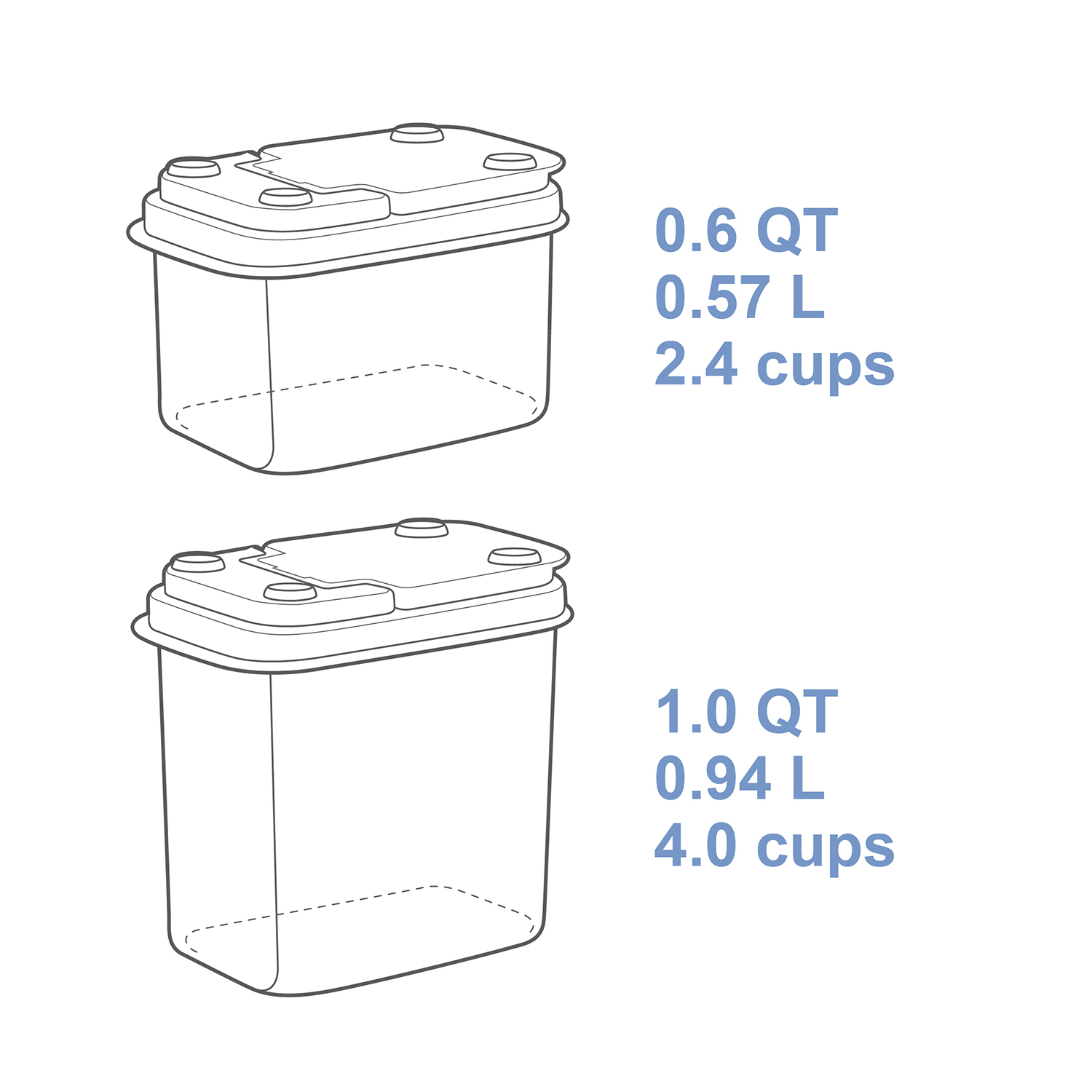 Buddeez Trip and Treat Flip-Lid Totes Storage for Dogs, Cats and All Pets