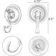 thumbnail image 4 of Colgador de corona, grande, transparente, reutilizable, resistente, colgador de corona, ventosa con toallitas, 22 lb, ventana fuerte, vidrio, ventosa, ganchos, soporte de corona para salón kaili Sencillez, 4 of 4
