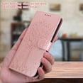 thumbnail image 5 of Decase for Samsung Galaxy A03S (US Version) Embossed Wallet Card Holder PU Leather Foio Flip Case Kickstand Magnetic Closure Phone Case Compatible with Galaxy A03S, Pink, 5 of 7