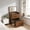 Walnut + MDF#629, variant on 3-in-1 Vanity Desk with Lighted Mirror & Stool, Flip Top Makeup Dressing Table, Compact Storage for Bedroom, Bathroom, Dressing Room (23.62L, Walnut)