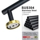 thumbnail image 3 of 2 Piezas Toallero Negro y Dorado Barra para Toallas de Baño, Toalleros Dobles de 20 Pulgadas, Soporte para Baño Accesorios de Baño Negro y Dorado de Acero Inoxidable, 3 of 5