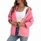 thumbnail image 1 of Chaqueta Vaquera Informal de Larga con Solapa y Botones para Mujer, Estilo Boyfriend, Holgada, A . Rosa L, 1 of 10