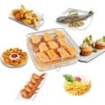 thumbnail image 6 of 8 inch Square Air Fryer Rack, Set of 3, Stackable Multi-Layer Stainless Steel Dehydrator Rack, Square Air Fryer Accessories for Cosori, Instant Vortex, Nuwave Air Fryer, Ninja Foodi Grill, 6 of 7
