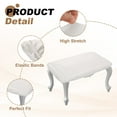 thumbnail image 3 of Uxcell 4 Pack 16 x 12 Inch Stool Covers Rectangle, Leather Chair Seat Cover, Beige, 3 of 6