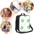 thumbnail image 5 of Honeii Kawaii Frogs Print Insulated Lunch Bag, Reusable Lunch Box for Adult, Leakproof Cooler Bag for Work Office Travel Picnic, 5 of 7