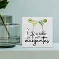 thumbnail image 6 of Kitchen Bar Wooden Box Sign Life Is Better With Margaritas Wood Box Sign Art Blocks Desk Decor Rustic Signs For Shelf Tabletop Wall Home Kitchen Bar Decoration 5 X 5 Inch, 6 of 6