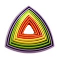 thumbnail image 1 of Ganfancp Triangular Tridimensional Apilamiento Música Descompresión Apilamiento Música Juguetes Triangular Torre Zanahoria Descompresión 2Pc Ofertas Del Día Torre Triangular de Rábanos X 1, 1 of 2