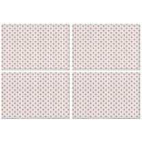 Red and Yellow Christmas Pattern Summer Placemats Table Placemats Set Of 4-Linen Kitchen Washable Placemats Table Mats 11.8"x17.7" Non-Slip Heat Resistant