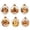 6PCS MIXA, variant on 12PCS Glowing Christmas Ornaments - Mini Gold Light-Up Christmas Ball Ornaments - Christmas Tree Ornament with Warm LED Light for Tree Mantel, Holiday Scene Decoration & Gift