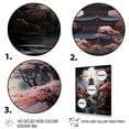 thumbnail image 3 of Designart "Mystical Pagoda Japon painting" Japanese Floater Framed Wall Art Living Room, 3 of 7