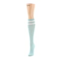 thumbnail image 2 of MeMoi Women's Top Stripe Ribbed Knee High Socks - Womens - Female, One Size, Light Pink, 2 of 2