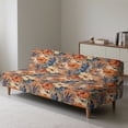 thumbnail image 4 of SCRAWLGOD Hibiscus Leaf Pattern Sofa Cover Armless Couch Slipcover for Pets Stretch Leakproof Couch Slipcover Washable 1 Piece Sofa Cover 3 Seater, 4 of 9