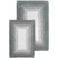 thumbnail image 6 of Chesapeake Whitney Ombre 2pc Reversible Hi Rise Grey Bath Rug Set (21"x34" & 17"x24"), 6 of 7