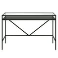 thumbnail image 3 of Evelyn&Zoe Baird Rectangular 46" Wide Desk with Metal Shelf in Blackened Bronze, 3 of 7