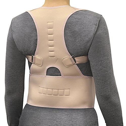 MedicalGrade Adjustable Posture Support Back Brace Relieves Neck, Back and Spine