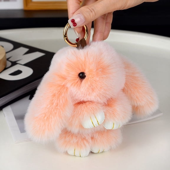 Bunny Lulu Keychain Plush, Handmade Soft Bunny Charms, Fluffy Plush Keychain for Bags & Backpacks, Cute Easter Bunny Keychain, Gifts for Women