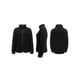 thumbnail image 5 of Abrigo de Piel Sintética para Mujer, Larga, Cuello Alto, Cremallera, Forro , Informal, Moderno Negro L, 5 of 6