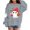 Grey, variant on Girls Halloween Print Crewneck Sweatshirt Long Sleeve Pullover For Kids