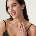 thumbnail image 3 of Collar BSGRL Pearl chapado en oro blanco de 14 quilates para mujer de 16+2 cm, 3 of 6
