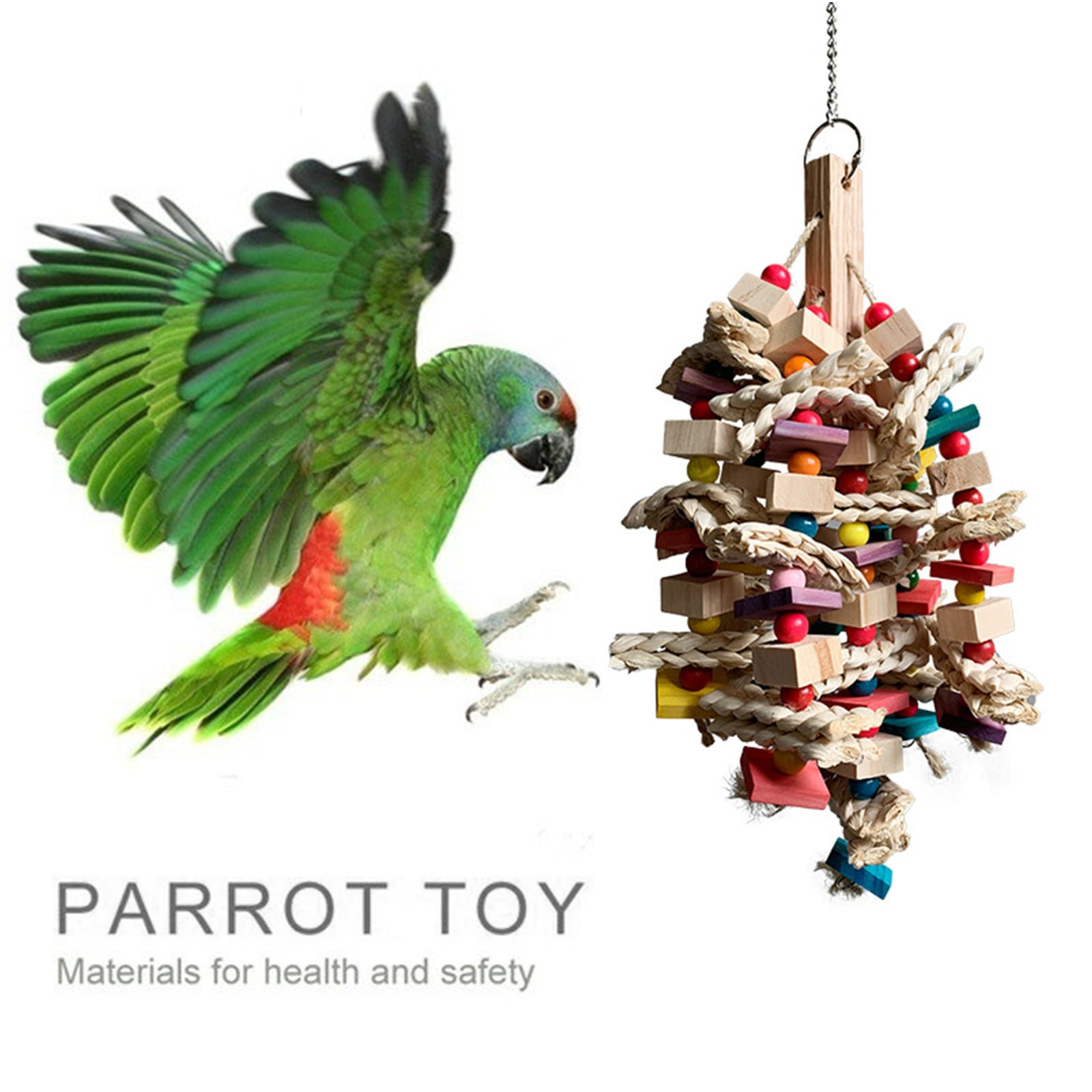 Balacoo Bird Puzzle Toys Intesligence Training Blocks Parrot Educational Accessories