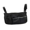 thumbnail image 4 of Bolsa Lateral Ajustable Sunnimix, Bolsa para Reposabrazos, Múltiples Bolsillos, Sillas de Movilidad, Carrito de Bebé, Negro, 4 of 8