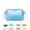 Blue, variant on Waterproof Reusable Silicone Foldable Tote Jelly Beach Hand Bag Purse Women | 67.63 Fl Oz Popular Outdoor Transparent Top-Handle Crystal Crossbody Handbag Summer(White)