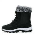 thumbnail image 4 of Women’s Snow Boot Waterproof Lace Up Mid-Calf Outdoor Winter Rubber Sole Deep Tread, 4 of 6