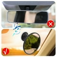 thumbnail image 4 of OULII 1Pcs Black Plastic Square Rear View Mirror for Baby Monitoring Wide View Suction Cup Mount 5.7x5.7x3.1in, 4 of 8