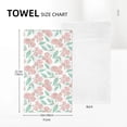 thumbnail image 3 of ZNDUO Pink Rose Watercolor Pattern Bath Towel, Microfiber Shower Towels, 27.5×16 in, 3 of 7