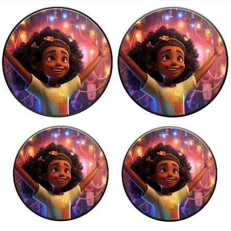 

Bahomeck Electric Stove Burner Covers Set Of 4 African American Girl With Curly Hair Metal Gas Stove Burner Covers Protecting Gas Stoves 8 Inch And 10 Inch