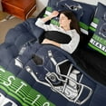 thumbnail image 4 of Erosebridal American Football Helmet Bedding Full Size,Seattle City Comforter Sets with Sheets,Sports Theme Bedding Sets Full Size,Luxury Living Room Decor Reversible,7pcs, 4 of 6