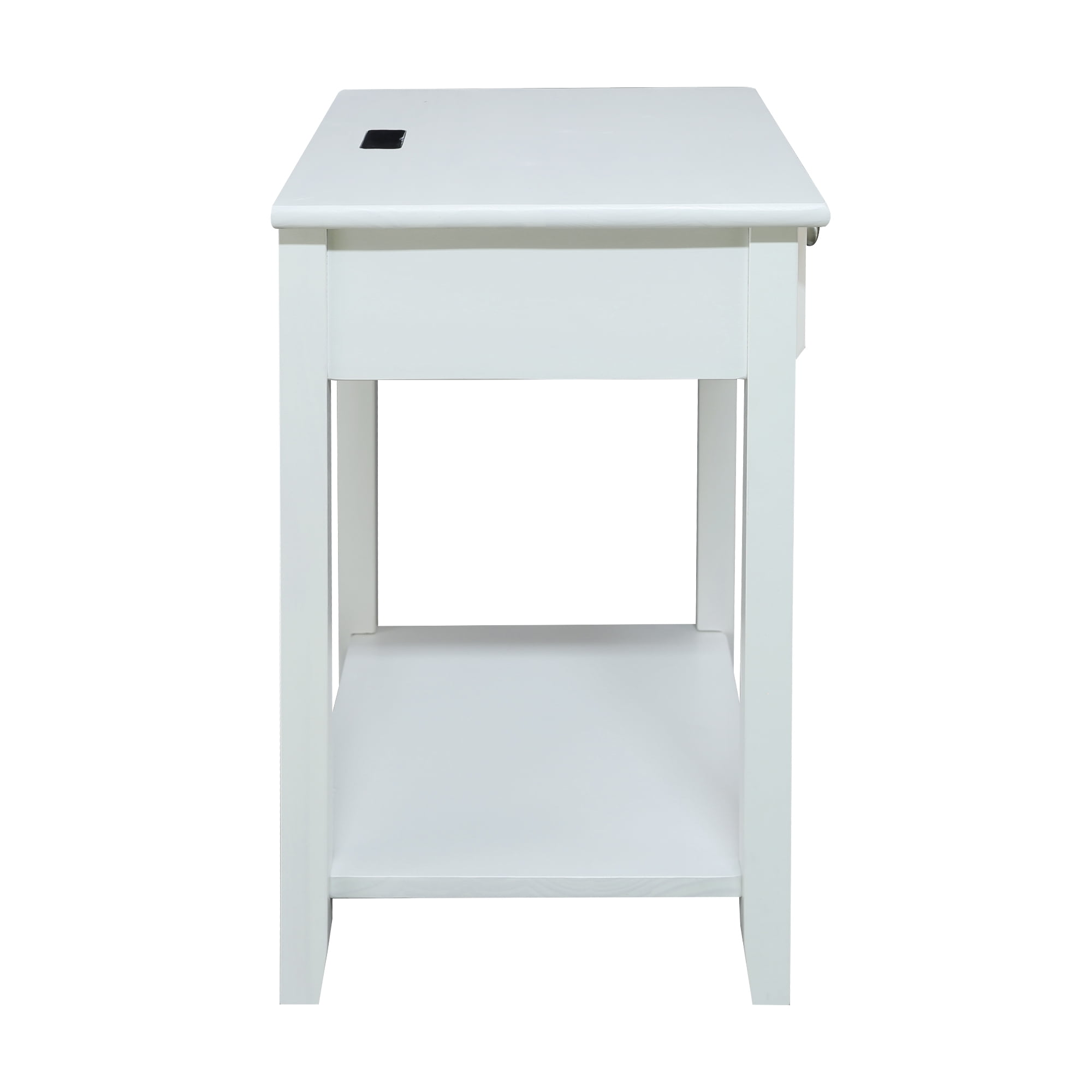 Night Owl Nightstand With Usb Port Warm Brown Walmart Com Walmart Com