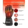 thumbnail image 3 of SNOW DEER Upgraded Heated Gloves Men Women,Ski Motorcycle Electric Battery Mittens Gloves, 3 of 19