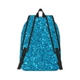 thumbnail image 3 of Balery Blue Glitter Vintage Canvas Backpack for Men and Women - Large Capacity, Durable Travel Laptop Bag for School, Work, Hiking, and Outdoor Activities, 3 of 7