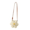 thumbnail image 2 of Bolsa de cuerpo cruzado tejido a mano para mujeres Mano creativo de moda Pequeño bolso de playa Beige, 2 of 8