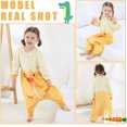 thumbnail image 2 of Saco de dormir de invierno para bebé, saco de dormir con piernas cálidas para niña y niño, pijama con patas de franela de manga larga para niño, saco de dormir grueso de dibujos animados de animales unisex de 3 a 5 años Sincero Electrónica, 2 of 5