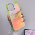 thumbnail image 6 of case for iPhone 14 Pro Max Case, Laser Glitter Bling Clear Mirror Case with Cute Heart Pattern, Hard PC + Soft TPU Anti Scratch Shockproof Case for Women Girls Back Cover (Green), 6 of 11