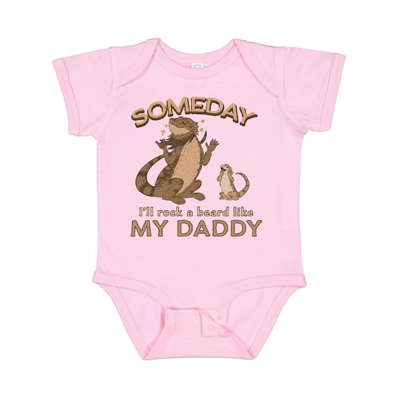 Inktastic Someday I'll Rock a Beard Like My Daddy-bearded Dragons Boys or Girls Baby Bodysuit