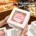 thumbnail image 3 of 12x12x10 inch Cake Box 25 count, Window 2 pieces for Tier and Multi-Layer Cakes Bakery Boxes, 3 of 7