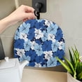 thumbnail image 5 of HELLHERO Blue Floral Print Teapot Dust Cover with Keep Warm Insulation Polyester Canvas, Holiday, 5 of 8