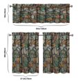 thumbnail image 6 of Mushroom (10) Kitchen Curtain Valance 3 Piece Home Curtains and Valance Set Curtain Sink Window Decor Window Treatment Tier 27.5x36 Length, 6 of 6